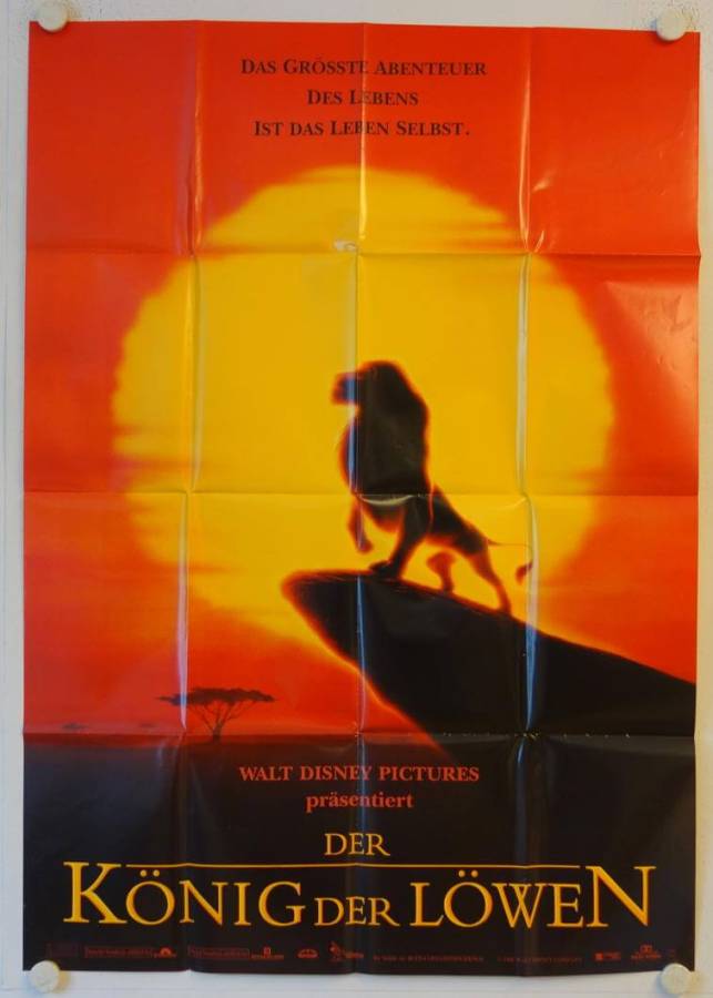 The Lion King original release german movie poster